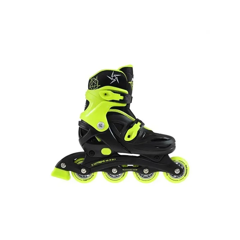 NJ/NA0321 A BLACK-LIME SIZE S (26-30) IN-LINE SKATES NILS EXTREME