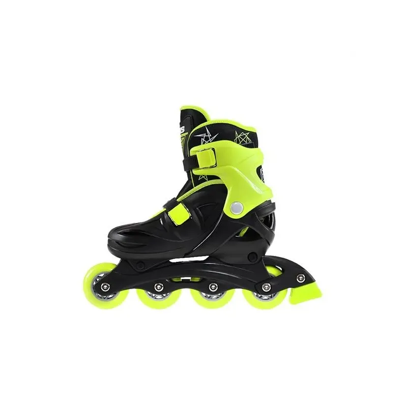 NJ/NA0321 A BLACK-LIME SIZE S (26-30) IN-LINE SKATES NILS EXTREME