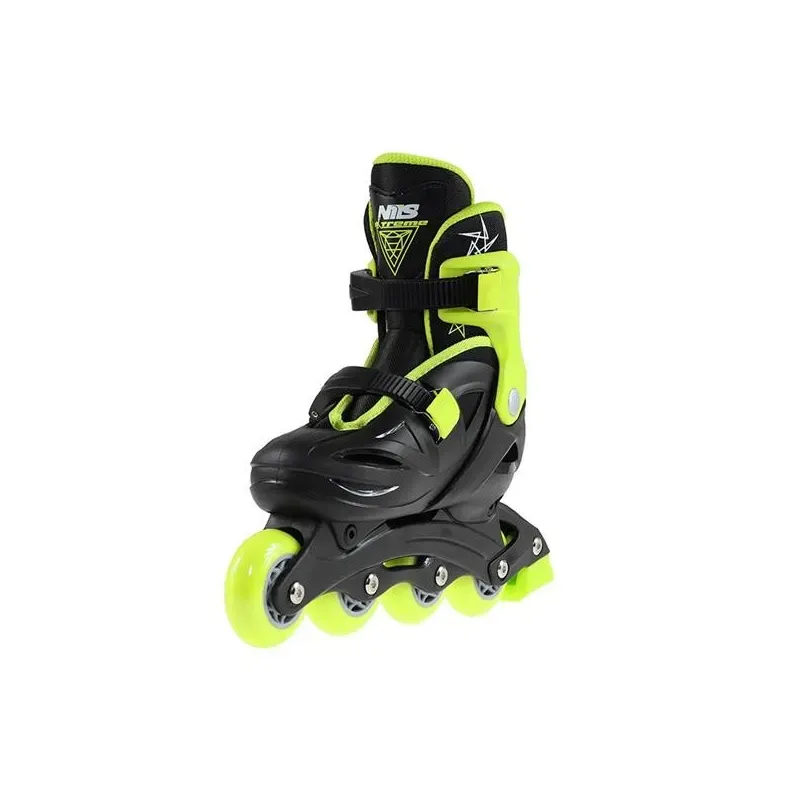 NJ/NA0321 A BLACK-LIME SIZE S (26-30) IN-LINE SKATES NILS EXTREME