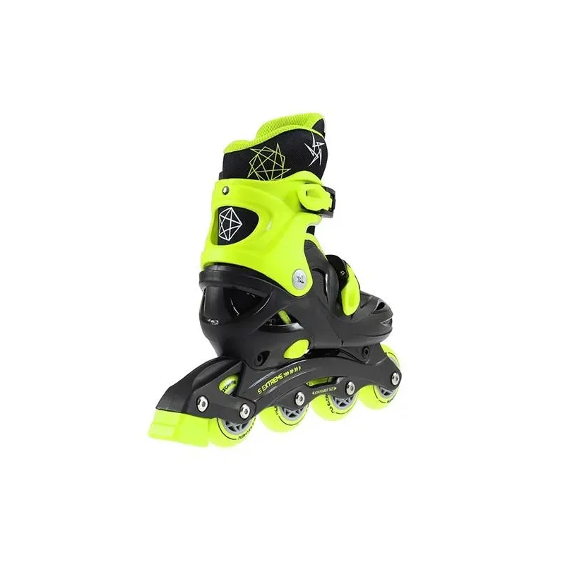 NJ/NA0321 A BLACK-LIME SIZE S (26-30) IN-LINE SKATES NILS EXTREME