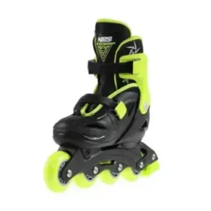 NJ/NA0321 A BLACK-LIME SIZE M (31-35) IN-LINE SKATES NILS EXTREME