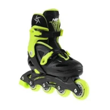 NJ/NA0321 A BLACK-LIME SIZE M (31-35) IN-LINE SKATES NILS EXTREME