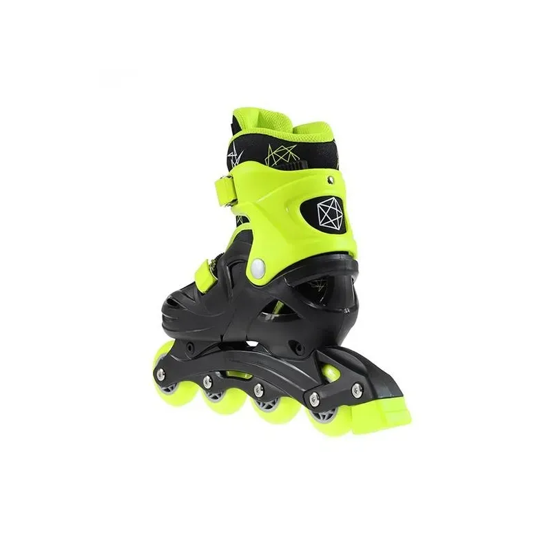 NJ/NA0321 A BLACK-LIME SIZE M (31-35) IN-LINE SKATES NILS EXTREME