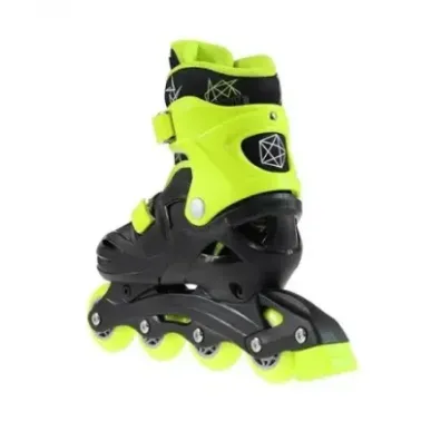 NJ/NA0321 A BLACK-LIME SIZE M (31-35) IN-LINE SKATES NILS EXTREME