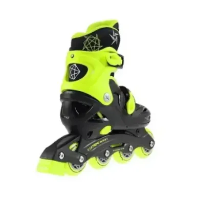NJ/NA0321 A BLACK-LIME SIZE M (31-35) IN-LINE SKATES NILS EXTREME