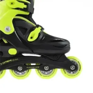 NJ/NA0321 A BLACK-LIME SIZE M (31-35) IN-LINE SKATES NILS EXTREME