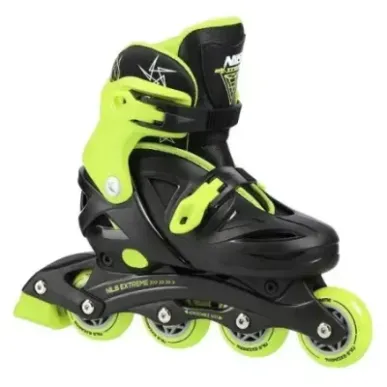 NJ/NA0321 A BLACK-LIME SIZE L (36-40) IN-LINE SKATES NILS EXTREME