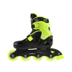 NJ/NA0321 A BLACK-LIME SIZE L (36-40) IN-LINE SKATES NILS EXTREME