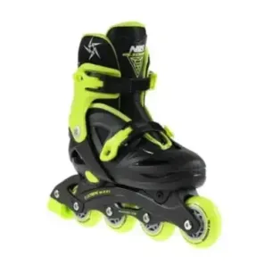 NJ/NA0321 A BLACK-LIME SIZE L (36-40) IN-LINE SKATES NILS EXTREME