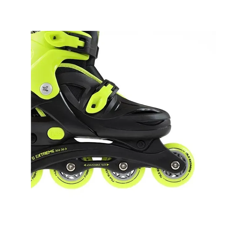 NJ/NA0321 A BLACK-LIME SIZE L (36-40) IN-LINE SKATES NILS EXTREME