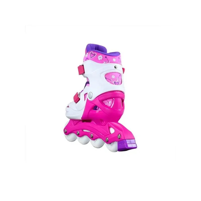 NJ/NA0321 A WHITE-PINK SIZE S (26-30) IN-LINE SKATES NILS EXTREME