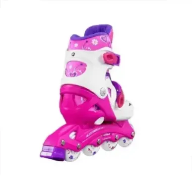 NJ/NA0321 A WHITE-PINK SIZE S (26-30) IN-LINE SKATES NILS EXTREME