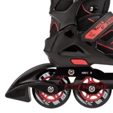 NA14174 A BLACK-RED SIZE L IN-LINE SKATES NILS EXTREME