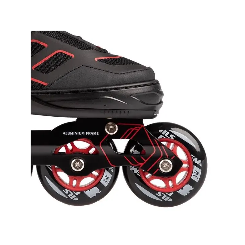 NA14174 A BLACK-RED SIZE L IN-LINE SKATES NILS EXTREME