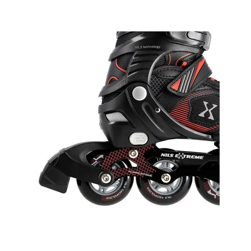 NA9080 BLACK/RED SIZE M (35-38) NILS EXTREME SKATES