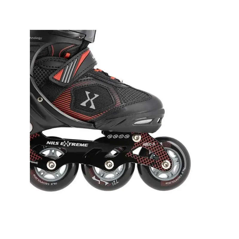 NA9080 BLACK/RED SIZE M (35-38) NILS EXTREME SKATES