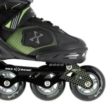 NA9080 BLACK/GREEN SIZE S (31-34) NILS EXTREME INLINE SKATES