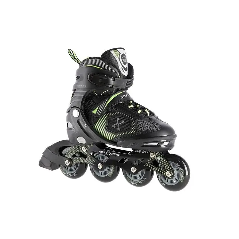 NA9080 BLACK/GREEN SIZE L (39-42) NILS EXTREME INLINE SKATES