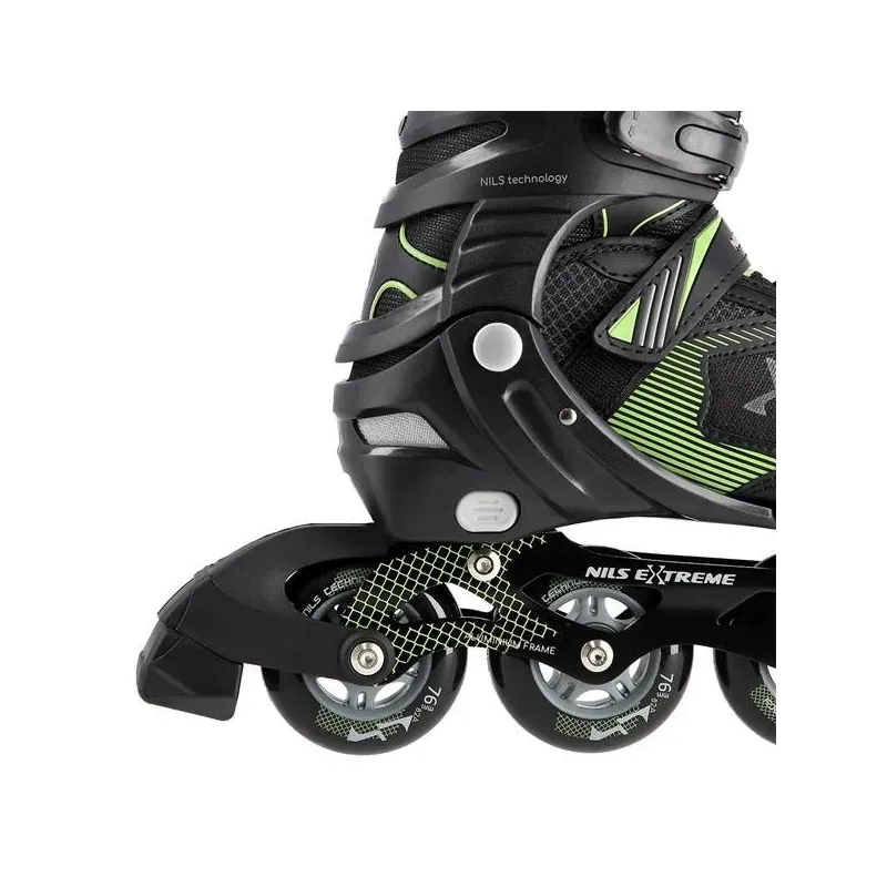 NA9080 BLACK/GREEN SIZE L (39-42) NILS EXTREME INLINE SKATES