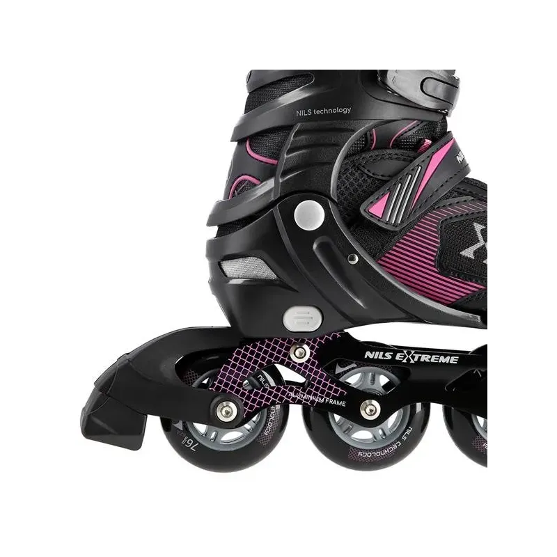 NA9080 BLACK/PURPLE SIZE L (39-42) NILS EXTREME INLINE SKATES
