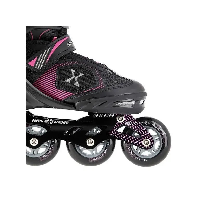 NA9080 BLACK/PURPLE SIZE L (39-42) NILS EXTREME INLINE SKATES