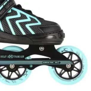 NA19318 BLACK-TURQUOISE SIZE S (31-34) IN-LINE SKATES NILS EXTREME