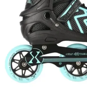 NA19318 BLACK-TURQUOISE SIZE S (31-34) IN-LINE SKATES NILS EXTREME