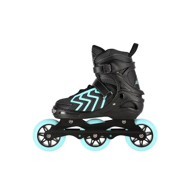 NA19318 BLACK-TURQUOISE SIZE L (39-42) IN-LINE SKATES NILS EXTREME