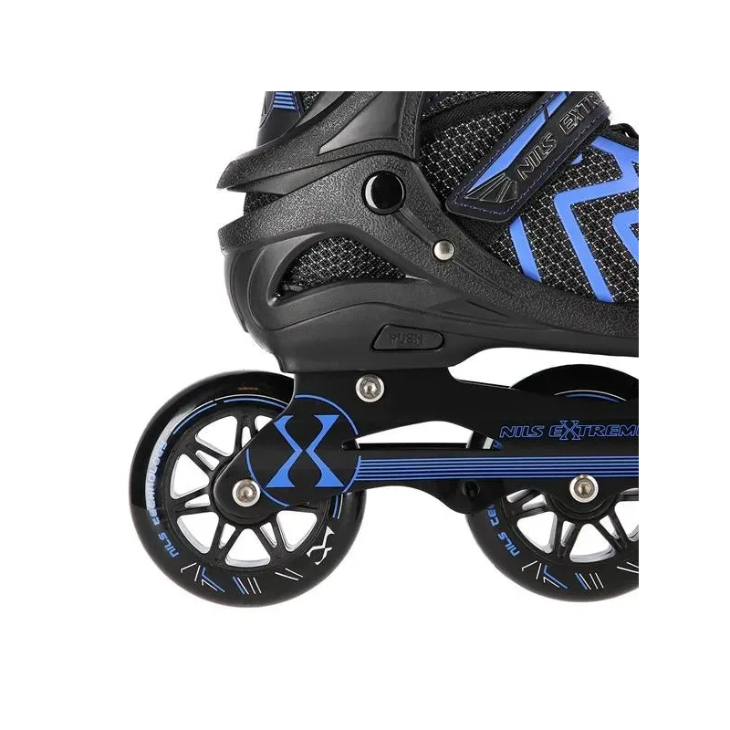 NA19318 BLACK-BLUE SIZE S (31-34) IN-LINE SKATES NILS EXTREME