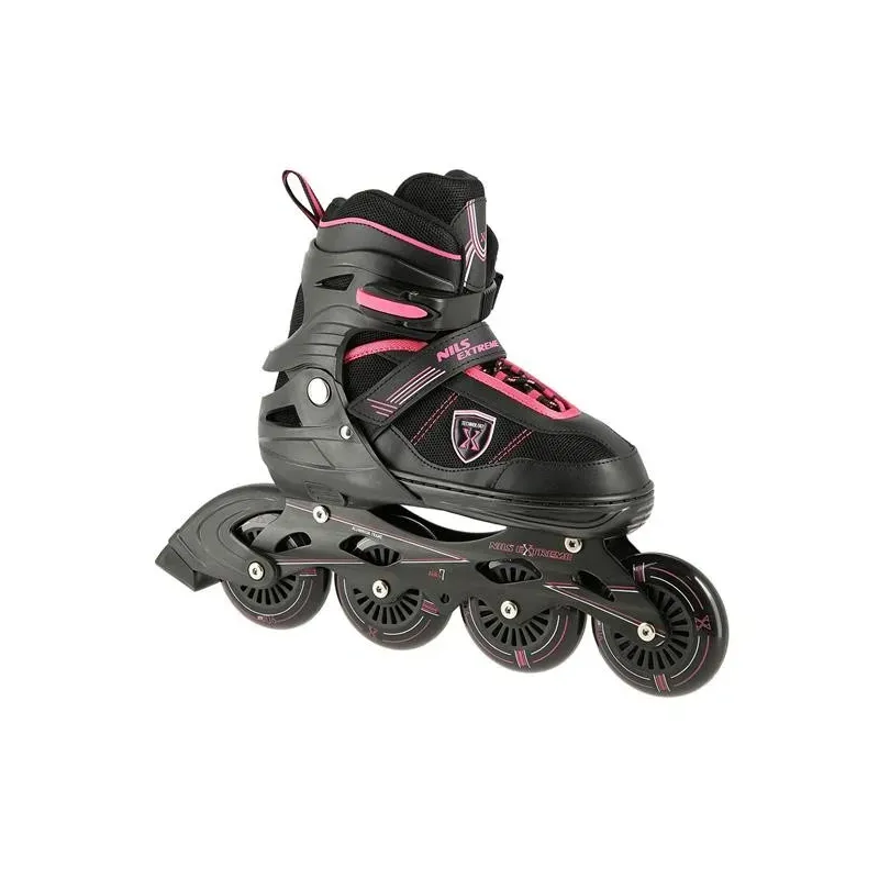 NA19088 BLACK-PINK SIZE S (31-34) IN-LINE SKATES NILS EXTREME