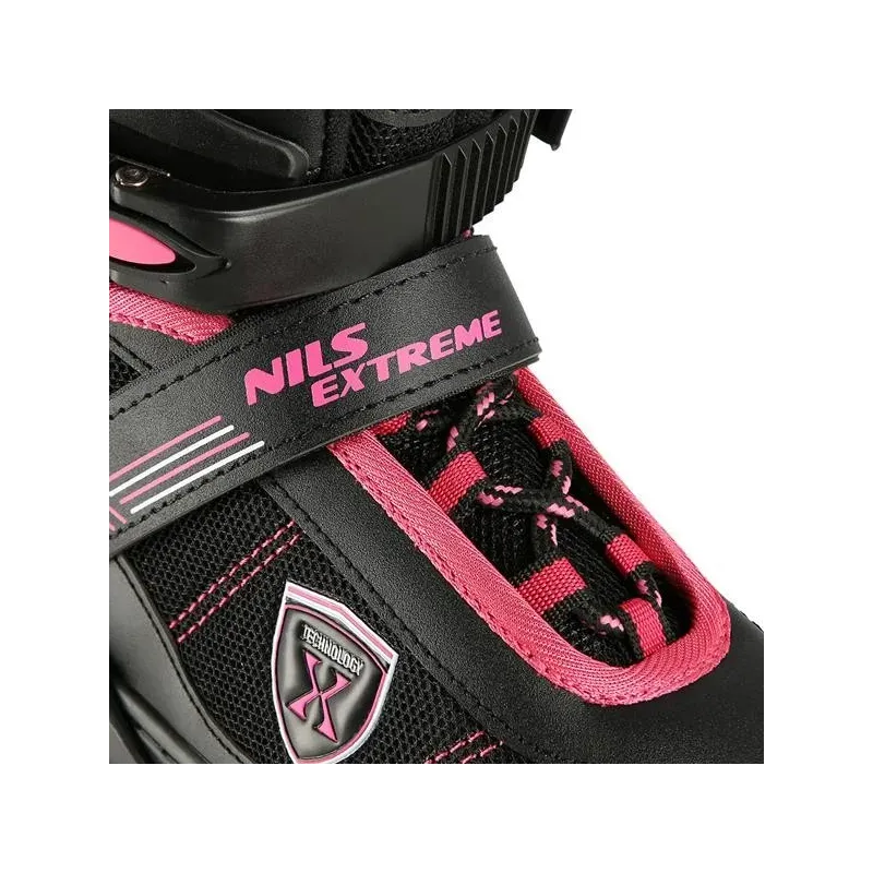 NA19088 BLACK-PINK SIZE S (31-34) IN-LINE SKATES NILS EXTREME