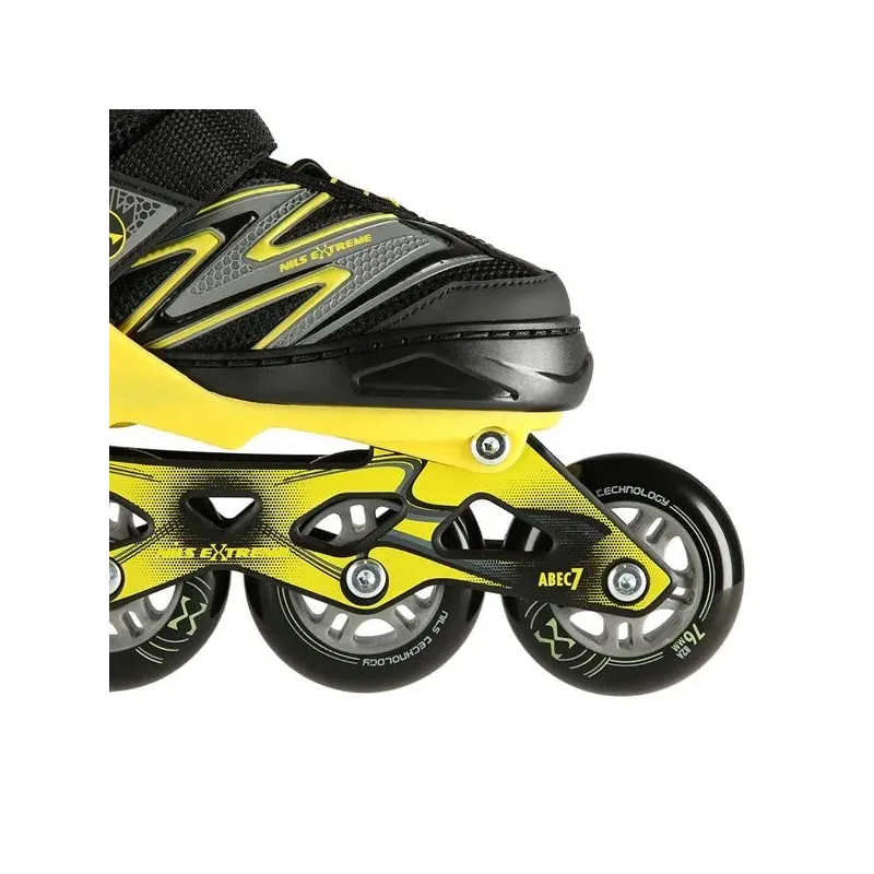 NA11010 BLACK-YELLOW SIZE. M (35-38) IN-LINE SKATES NILS EXTREME