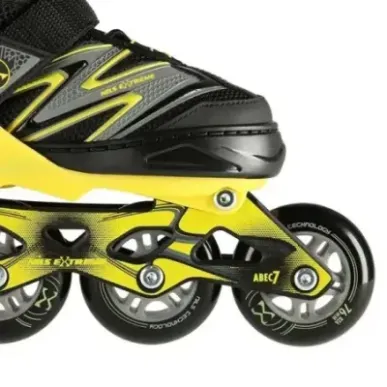 NA11010 BLACK-YELLOW SIZE. M (35-38) IN-LINE SKATES NILS EXTREME
