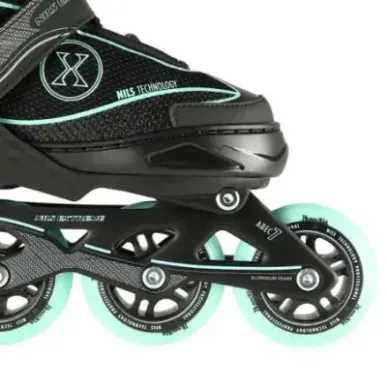 NA11008 BLACK-MINT SIZE. S (31-34) IN-LINE SKATES NILS EXTREME