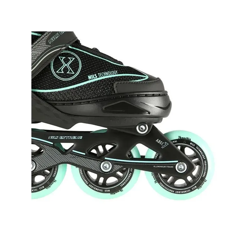 NA11008 BLACK-MINT SIZE. M (35-38) IN-LINE SKATES NILS EXTREME