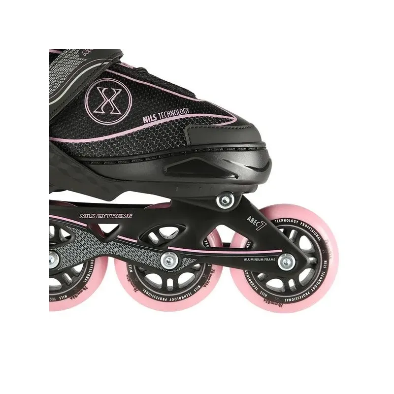 NA11008 BLACK-PINK SIZE. S (31-34) IN-LINE SKATES NILS EXTREME