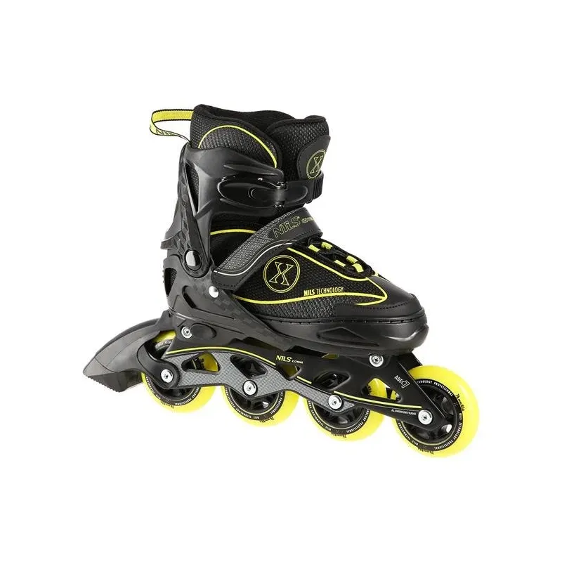 NA11008 BLACK/YELLOW SIZE M (35-38) IN-LINE SKATES NILS EXTREME