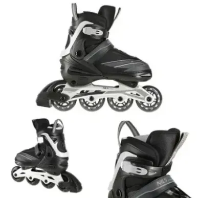 NA1123 A BLACK-GRAY SIZE L(39-42) IN-LINE SKATES NILS EXTREME