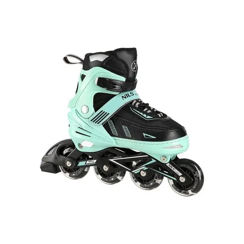 NA11230A GREEN LED SIZE M(35-38) IN-LINE SKATES NILS EXTREME
