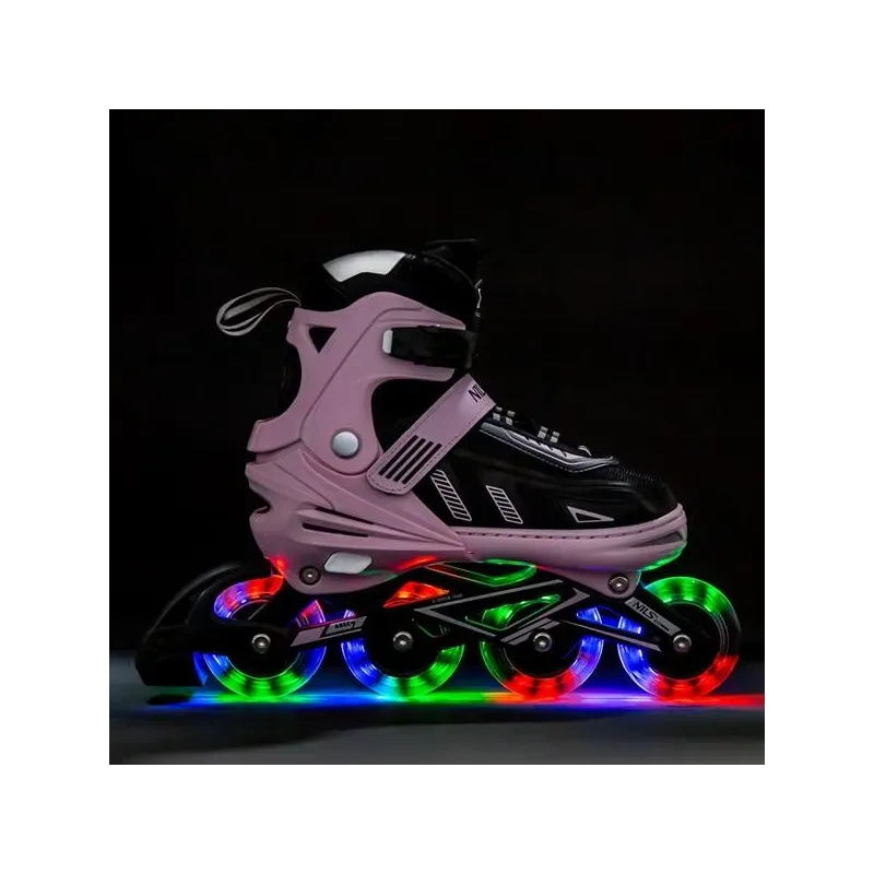 NA11230A PINK LED SIZE XL(43-45) IN-LINE SKATES NILS EXTREME