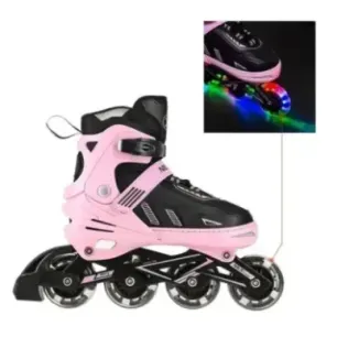 NA11230A PINK LED SIZE XL(43-45) IN-LINE SKATES NILS EXTREME