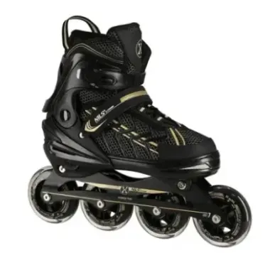 NA1128 BLACK-GOLD SIZE L(39-42) IN-LINE SKATES NILS EXTREME