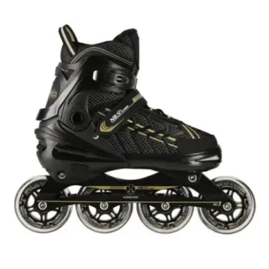 NA1128 BLACK-GOLD SIZE L(39-42) IN-LINE SKATES NILS EXTREME