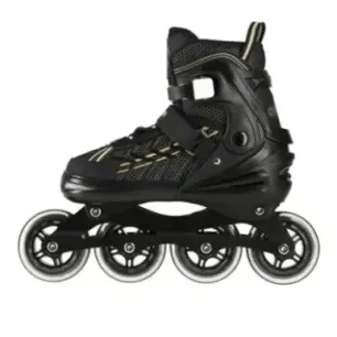 NA1128 BLACK-GOLD SIZE L(39-42) IN-LINE SKATES NILS EXTREME