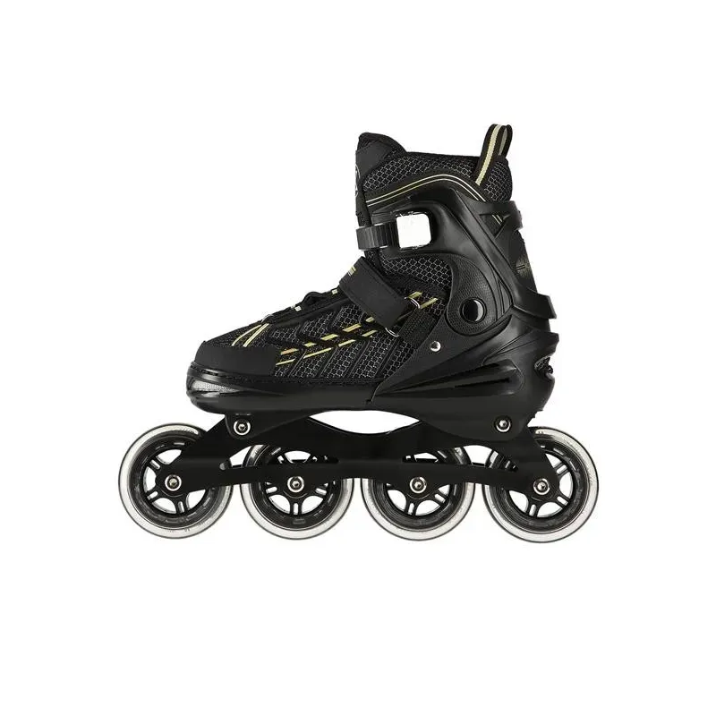 NA1128 BLACK-GOLD SIZE L(39-42) IN-LINE SKATES NILS EXTREME