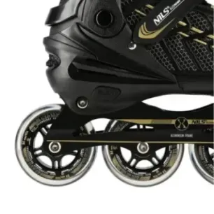 NA1128 BLACK-GOLD SIZE L(39-42) IN-LINE SKATES NILS EXTREME