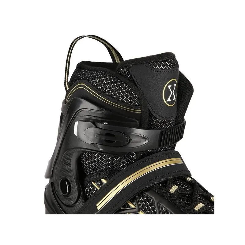 NA1128 BLACK-GOLD SIZE L(39-42) IN-LINE SKATES NILS EXTREME