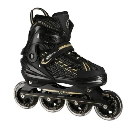 NA1128 BLACK-GOLD SIZE XL(43-45) IN-LINE SKATES NILS EXTREME