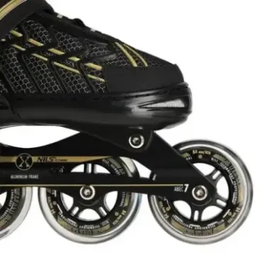 NA1128 BLACK-GOLD SIZE XL(43-45) IN-LINE SKATES NILS EXTREME