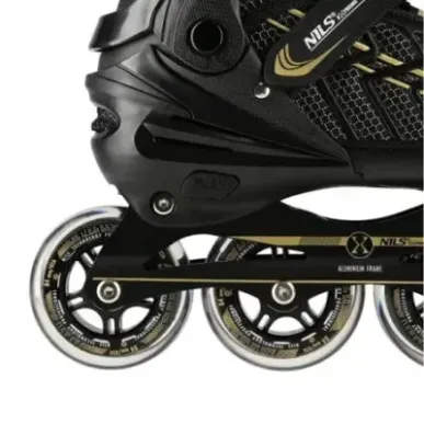 NA1128 BLACK-GOLD SIZE XL(43-45) IN-LINE SKATES NILS EXTREME